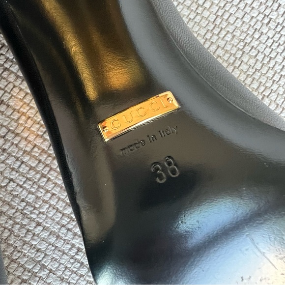 Gucci Baby Bit Horsebit-Detailed Leather Pumps in Black - Picture 9 of 15